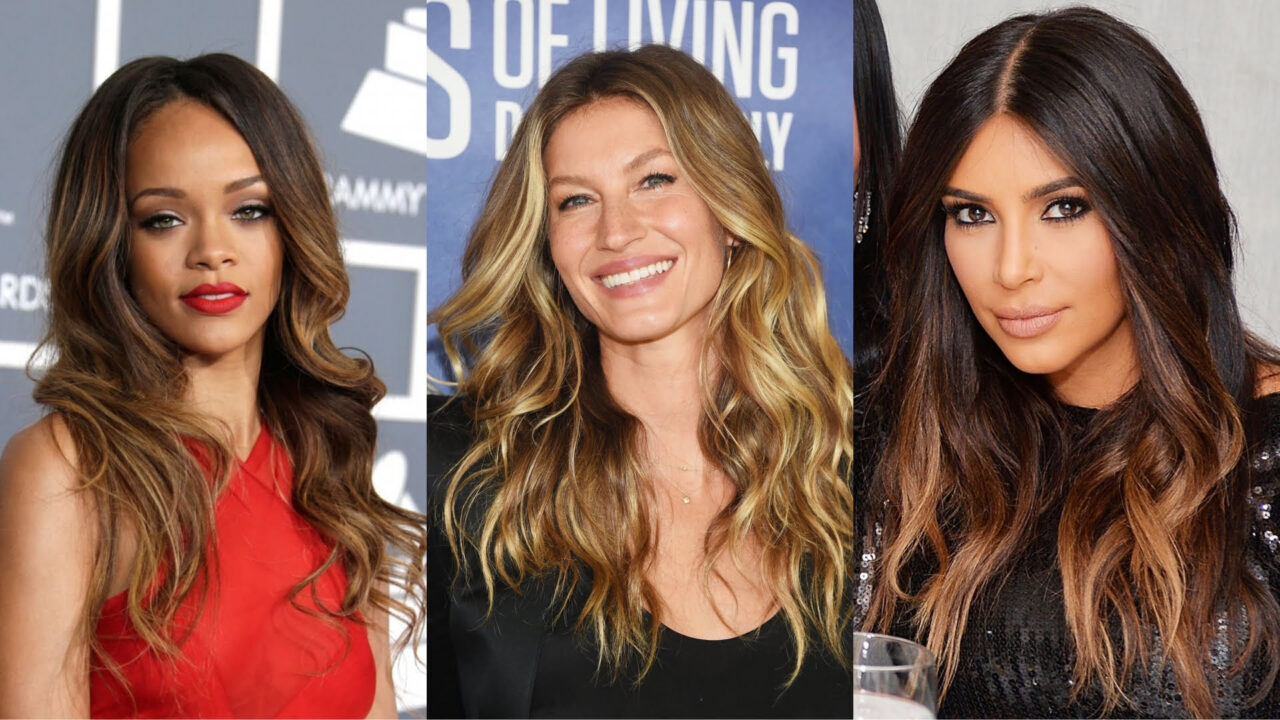 kiểu tóc balayage